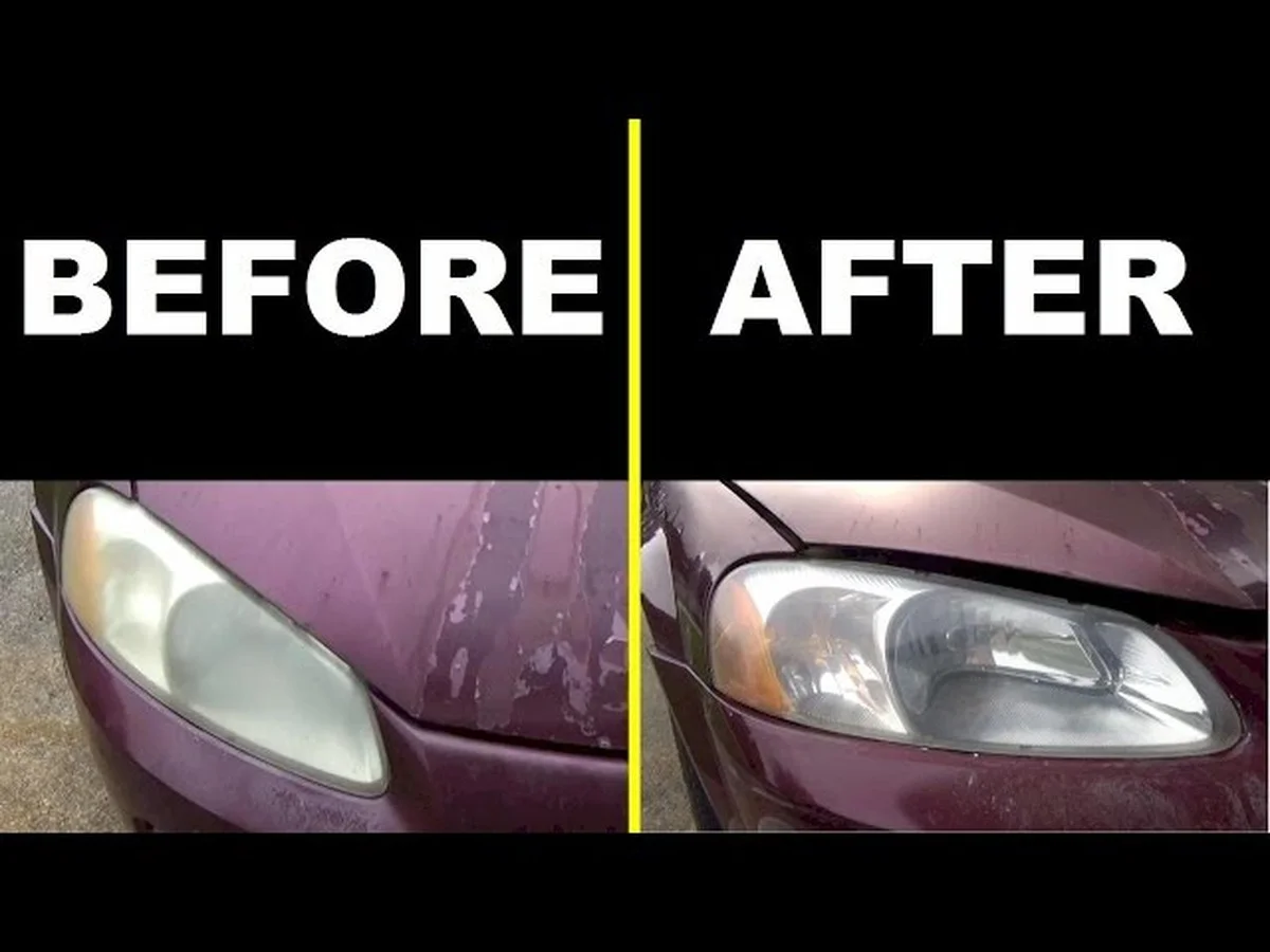 Zubní pasta na matných světlometech: Pětileté auto bude vypadat jako nové.